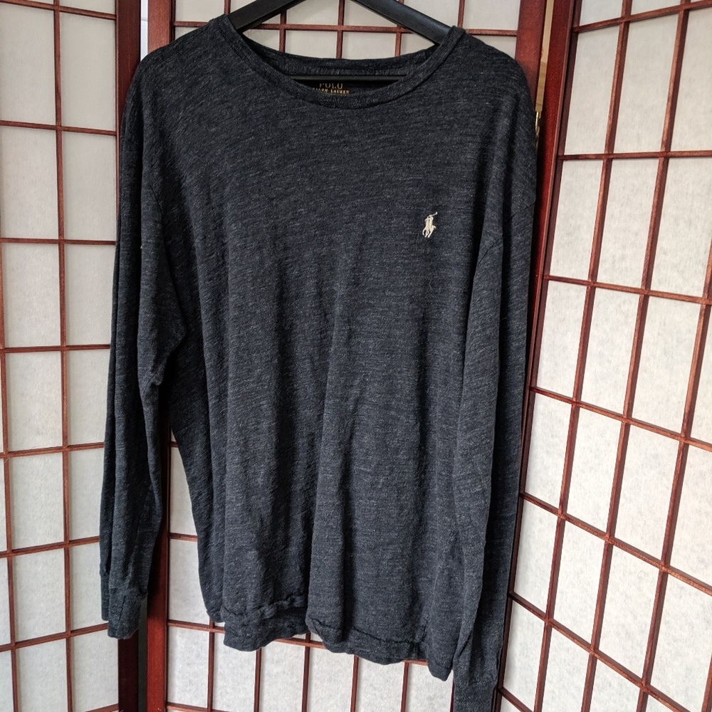 Ralph Lauren Polo Heathered Long Sleeve Tee